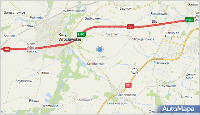 mapa Wojtkowice, Wojtkowice na mapie Targeo